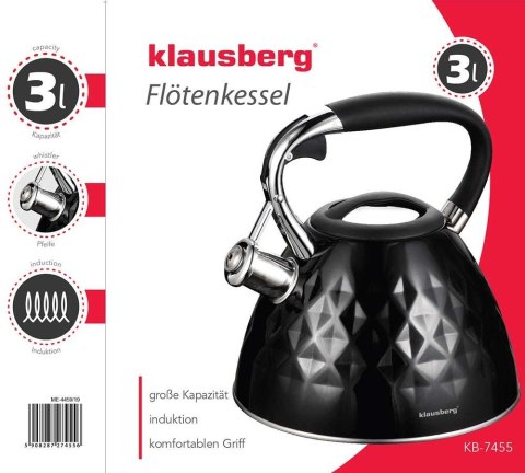 CZAJNIK Z GWIZDKIEM KLAUSBERG 3L KB-7455 CZAJNIK Z GWIZDKIEM KLAUSBERG 3L KB-7455