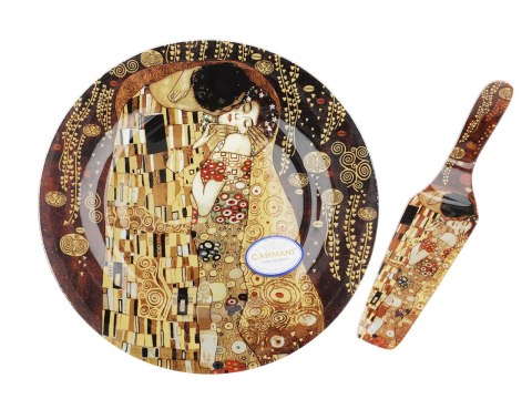 Talerz dekoracyjny z łopatką - G. Klimt, Pocałunek Talerz dekoracyjny z łopatką - G. Klimt, Pocałunek