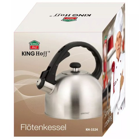KINGHOFF CZAJNIK STALOWY Z GWIZDKIEM 2.0L KH-3324 KINGHOFF CZAJNIK STALOWY Z GWIZDKIEM 2.0L KH-3324