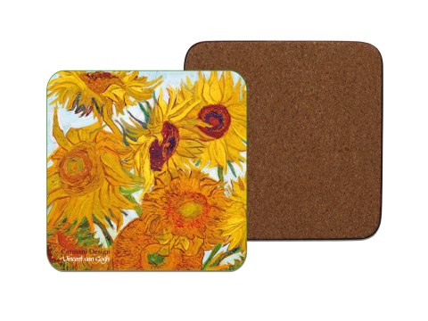 Kpl. 6 podkładek korkowych - V. van Gogh, Słoneczniki (CARMANI) Kpl. 6 podkładek korkowych - V. van Gogh, Słoneczniki (CARMANI)