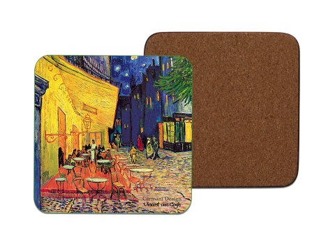 Kpl. 6 podkładek korkowych - V. van Gogh, Taras Kawiarni w Nocy (CARMANI) Kpl. 6 podkładek korkowych - V. van Gogh, Taras Kawiarni w Nocy (CARMANI)