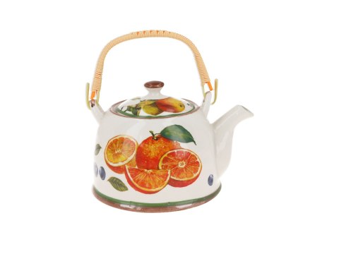 Czajnik ceramiczny z zaparzaczem - Owoce (CARMANI) Czajnik ceramiczny z zaparzaczem - Owoce (CARMANI)