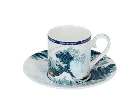 Kpl. 2 filiżanek espresso - Hokusai Katsushika, Wielka fala w Kanagawie (CARMANI) Kpl. 2 filiżanek espresso - Hokusai Katsushika, Wielka fala w Kanagawie (CARMANI)
