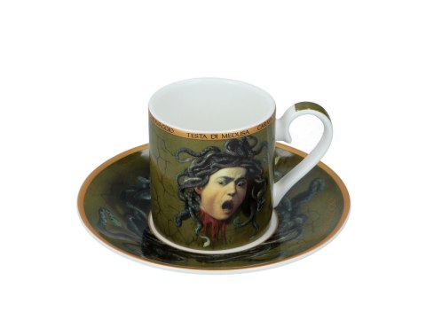 Kpl. 2 filiżanek espresso - M. M de Caravaggio, Głowa Meduzy (CARMANI) Kpl. 2 filiżanek espresso - M. M de Caravaggio, Głowa Meduzy (CARMANI)