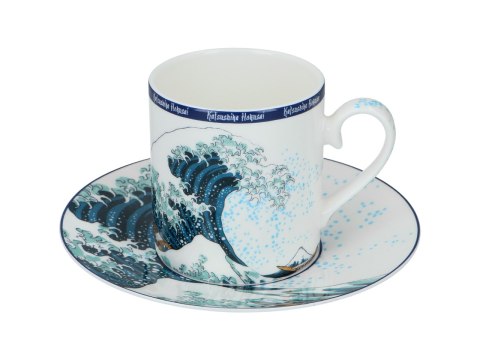 Kpl. Filiżanka ze spodkiem - Hokusai Katsushika, Wielka fala w Kanagawie (CARMANI) Kpl. Filiżanka ze spodkiem - Hokusai Katsushika, Wielka fala w Kanagawie (CARMANI)