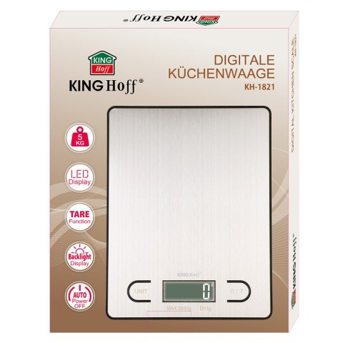 ELEKTRONICZNA WAGA KUCHENNA KINGHOFF KH-1821 ELEKTRONICZNA WAGA KUCHENNA KINGHOFF KH-1821