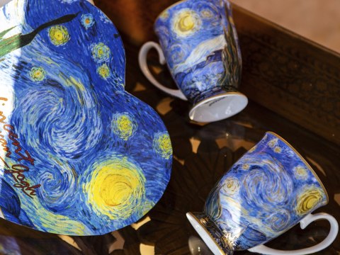 Kpl. 2 kubków w sercu - V. van Gogh, Gwiaździsta noc (CARMANI) Kpl. 2 kubków w sercu - V. van Gogh, Gwiaździsta noc (CARMANI)