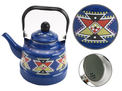 Czajnik emaliowany mały, niebieski. Czajnik emaliowany mały, niebieski.
