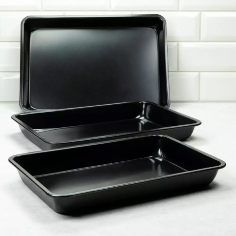 PROSTOKĄTNE FORMY DO PIECZENIA 3 SZT. KINGHOFF KH-4199 PROSTOKĄTNE FORMY DO PIECZENIA 3 SZT. KINGHOFF KH-4199
