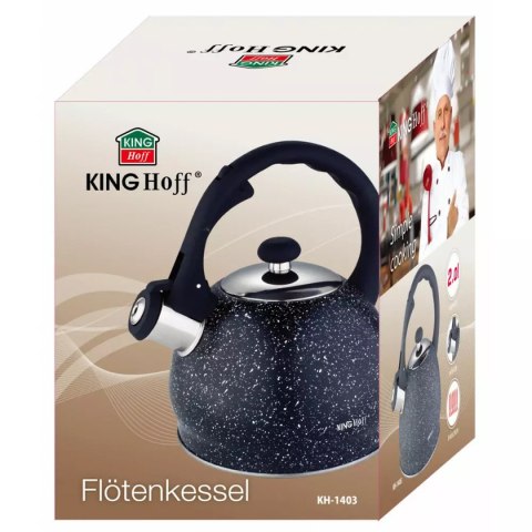 CZAJNIK Z GWIZDKIEM 2L KINGHOFF KH-1403 MARBLE CZAJNIK Z GWIZDKIEM 2L KINGHOFF KH-1403 MARBLE