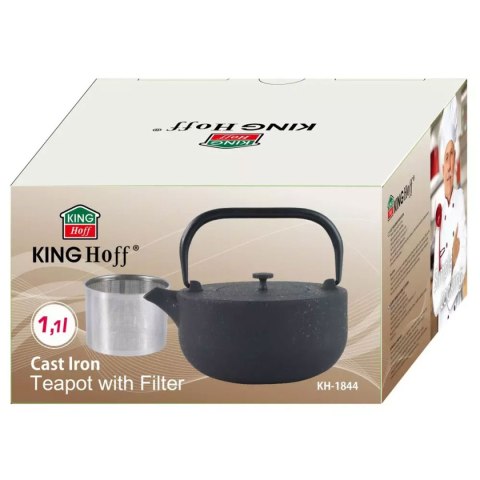 ZAPARZACZ ŻELIWNY DZBANEK 1,1L Z FILTREM KINGHOFF KH-1844 ZAPARZACZ ŻELIWNY DZBANEK 1,1L Z FILTREM KINGHOFF KH-1844