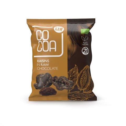 RODZYNKI W SUROWEJ CZEKOLADZIE BIO 70 g - COCOA RODZYNKI W SUROWEJ CZEKOLADZIE BIO 70 g - COCOA