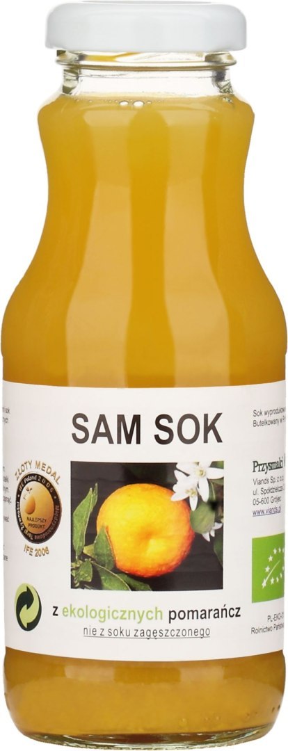 SOK Z POMARAŃCZY NFC BIO 250 ml - VIANDS (SAM SOK) SOK Z POMARAŃCZY NFC BIO 250 ml - VIANDS (SAM SOK)