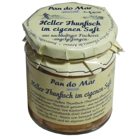 TUŃCZYK ŻÓŁTOPŁETWY W SOSIE WŁASNYM 220 g (154 g) (SŁOIK) - PAN DO MAR TUŃCZYK ŻÓŁTOPŁETWY W SOSIE WŁASNYM 220 g (154 g) (SŁOIK) - PAN DO MAR