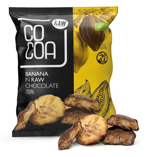 BANANY W SUROWEJ CZEKOLADZIE BIO 70 g - COCOA BANANY W SUROWEJ CZEKOLADZIE BIO 70 g - COCOA