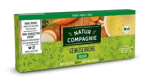 BULION - KOSTKI WARZYWNE BEZ DODATKU CUKRÓW BIO (12 x 10,5 g) 126 g - NATUR COMPAGNIE BULION - KOSTKI WARZYWNE BEZ DODATKU CUKRÓW BIO (12 x 10,5 g) 126 g - NATUR COMPAGNIE