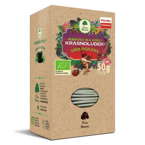 HERBATKA DLA DZIECI KRASNOLUDEK BIO (25 x 2 g) 50 g - DARY NATURY HERBATKA DLA DZIECI KRASNOLUDEK BIO (25 x 2 g) 50 g - DARY NATURY
