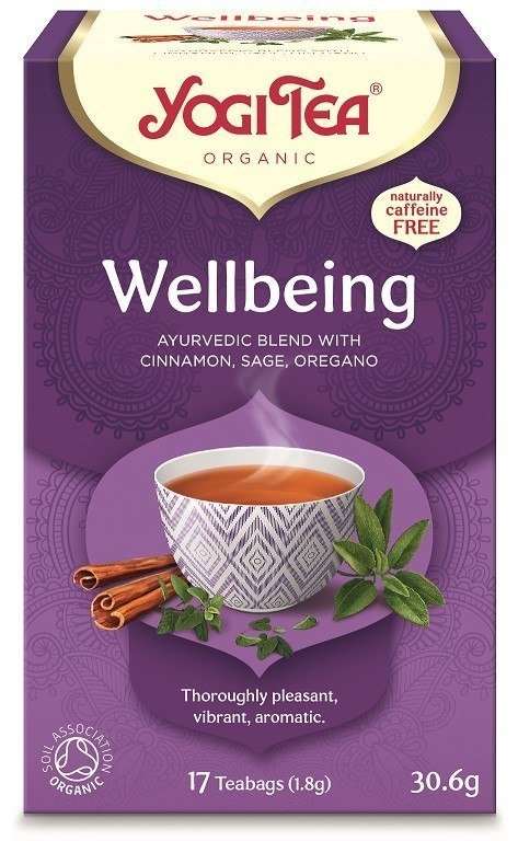 HERBATKA NA DOBRE SAMOPOCZUCIE (WELLBEING) BIO (17 x 1,8 g) 30,6 g - YOGI TEA HERBATKA NA DOBRE SAMOPOCZUCIE (WELLBEING) BIO (17 x 1,8 g) 30,6 g - YOGI TEA