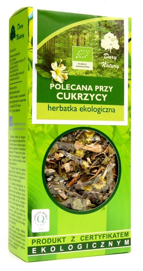 HERBATKA POLECANA PRZY CUKRZYCY BIO 50 g - DARY NATURY HERBATKA POLECANA PRZY CUKRZYCY BIO 50 g - DARY NATURY
