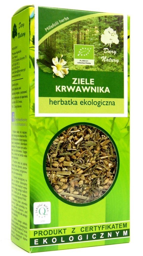 HERBATKA ZIELE KRWAWNIKA BIO 50 g - DARY NATURY HERBATKA ZIELE KRWAWNIKA BIO 50 g - DARY NATURY