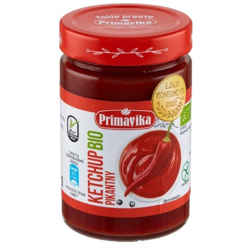 KETCHUP PIKANTNY BEZGLUTENOWY BIO 315 g - PRIMAVIKA (PRIMAECO) KETCHUP PIKANTNY BEZGLUTENOWY BIO 315 g - PRIMAVIKA (PRIMAECO)