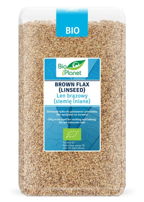 LEN BRĄZOWY (SIEMIĘ LNIANE) BIO 1 kg - BIO PLANET LEN BRĄZOWY (SIEMIĘ LNIANE) BIO 1 kg - BIO PLANET