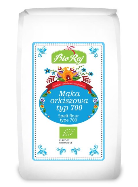 MĄKA ORKISZOWA CHLEBOWA TYP 700 BIO 500 g - BIO RAJ MĄKA ORKISZOWA CHLEBOWA TYP 700 BIO 500 g - BIO RAJ