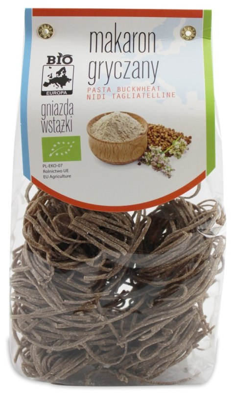 MAKARON (GRYCZANY) GNIAZDA WSTĄŻKI BIO 250 g - BIO PLANET MAKARON (GRYCZANY) GNIAZDA WSTĄŻKI BIO 250 g - BIO PLANET
