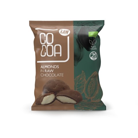 MIGDAŁY W SUROWEJ CZEKOLADZIE BIO 70 g - COCOA MIGDAŁY W SUROWEJ CZEKOLADZIE BIO 70 g - COCOA