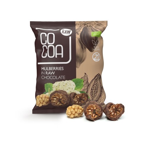 MORWA TURECKA W SUROWEJ CZEKOLADZIE BIO 70 g - COCOA MORWA TURECKA W SUROWEJ CZEKOLADZIE BIO 70 g - COCOA