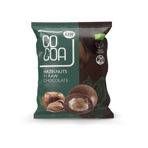 ORZECHY LASKOWE W SUROWEJ CZEKOLADZIE BIO 70 g - COCOA ORZECHY LASKOWE W SUROWEJ CZEKOLADZIE BIO 70 g - COCOA