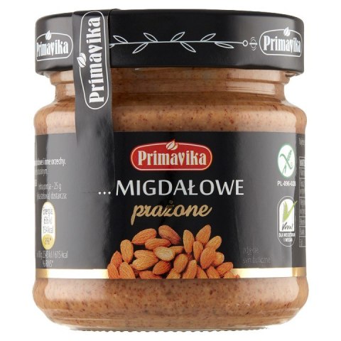 PASTA Z PRAŻONYCH MIGDAŁÓW BEZGLUTENOWA 185 g - PRIMAVIKA PASTA Z PRAŻONYCH MIGDAŁÓW BEZGLUTENOWA 185 g - PRIMAVIKA