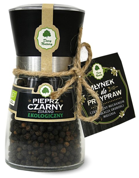 PIEPRZ CZARNY ZIARNO W MŁYNKU BIO 90 g - DARY NATURY PIEPRZ CZARNY ZIARNO W MŁYNKU BIO 90 g - DARY NATURY