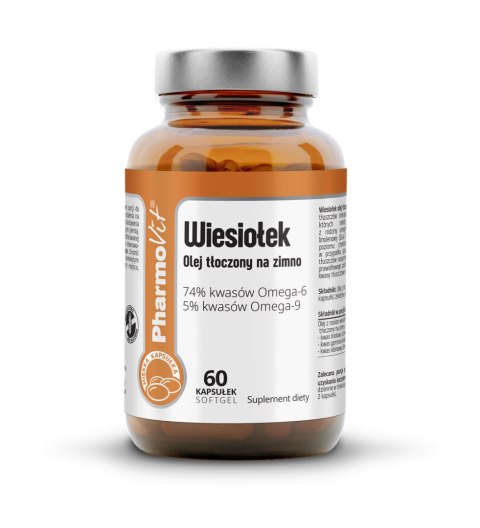 OLEJ Z WIESIOŁKA (1000 mg) BEZGLUTENOWY 60 KAPSUŁEK - PHARMOVIT (CLEAN LABEL) OLEJ Z WIESIOŁKA (1000 mg) BEZGLUTENOWY 60 KAPSUŁEK - PHARMOVIT (CLEAN LABEL)