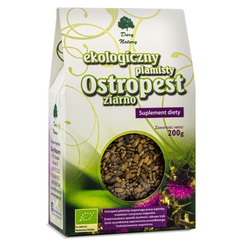 OSTROPEST PLAMISTY ZIARNO BIO 200 g - DARY NATURY OSTROPEST PLAMISTY ZIARNO BIO 200 g - DARY NATURY