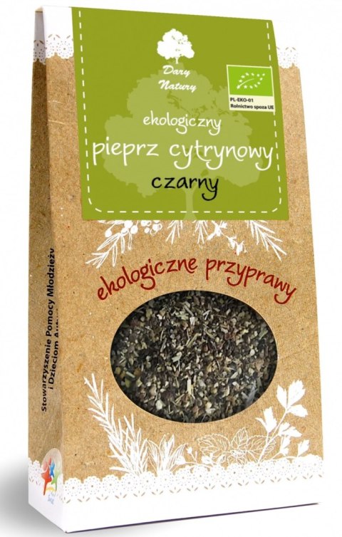 PIEPRZ CZARNY CYTRYNOWY BIO 50 g - DARY NATURY PIEPRZ CZARNY CYTRYNOWY BIO 50 g - DARY NATURY