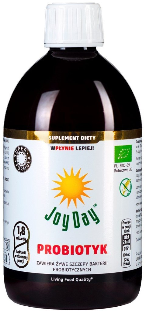 PROBIOTYK BEZGLUTENOWY BIO 500 ml - JOY DAY PROBIOTYK BEZGLUTENOWY BIO 500 ml - JOY DAY