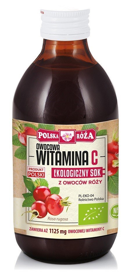 SOK Z RÓŻY NFC BIO 250 ml - POLSKA RÓŻA SOK Z RÓŻY NFC BIO 250 ml - POLSKA RÓŻA