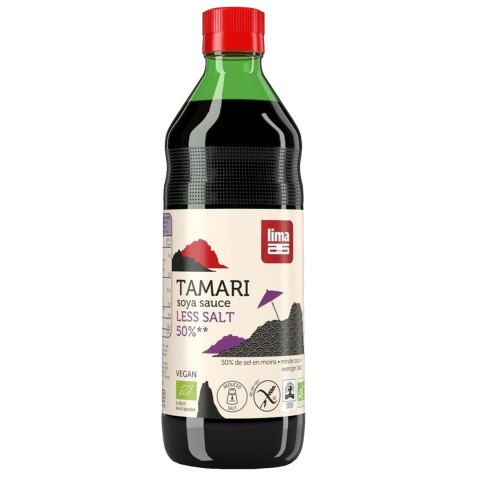 SOS SOJOWY TAMARI 50 % MNIEJ SOLI BEZGLUTENOWY BIO 500 ml - LIMA SOS SOJOWY TAMARI 50 % MNIEJ SOLI BEZGLUTENOWY BIO 500 ml - LIMA