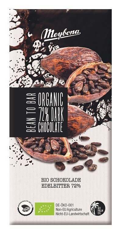 CZEKOLADA GORZKA 72 % BIO 100 g - MEYBONA CZEKOLADA GORZKA 72 % BIO 100 g - MEYBONA