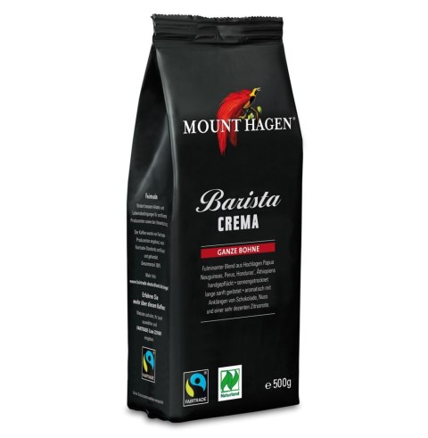 KAWA ZIARNISTA ARABICA 100 % BARISTA CREMA FAIR TRADE BIO 500 g - MOUNT HAGEN KAWA ZIARNISTA ARABICA 100 % BARISTA CREMA FAIR TRADE BIO 500 g - MOUNT HAGEN