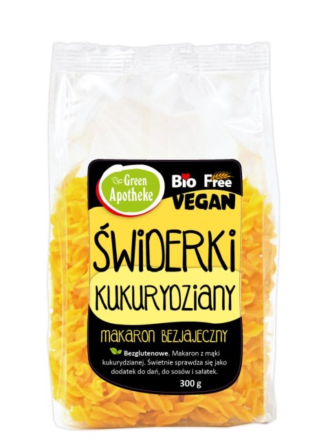 MAKARON (KUKURYDZIANY) ŚWIDERKI FUSILLI BEZGLUTENOWY BIO 300 g - APOTHEKE MAKARON (KUKURYDZIANY) ŚWIDERKI FUSILLI BEZGLUTENOWY BIO 300 g - APOTHEKE