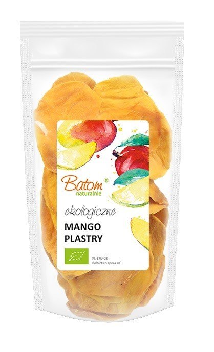 MANGO SUSZONE PLASTRY BIO 200 g - BATOM MANGO SUSZONE PLASTRY BIO 200 g - BATOM