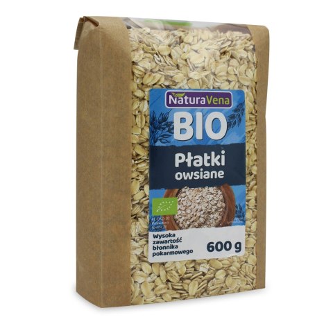 PŁATKI OWSIANE BIO 600 g - NATURAVENA PŁATKI OWSIANE BIO 600 g - NATURAVENA