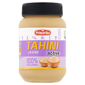 TAHINI JASNE ACTIVE (PASTA SEZAMOWA) BEZGLUTENOWE 460 g - PRIMAVIKA TAHINI JASNE ACTIVE (PASTA SEZAMOWA) BEZGLUTENOWE 460 g - PRIMAVIKA