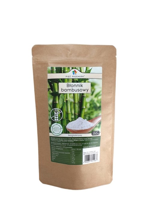 BŁONNIK BAMBUSOWY BEZGLUTENOWY 250 g - PIĘĆ PRZEMIAN BŁONNIK BAMBUSOWY BEZGLUTENOWY 250 g - PIĘĆ PRZEMIAN