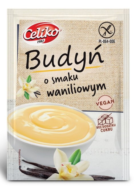 BUDYŃ O SMAKU WANILIOWYM BEZGLUTENOWY 40 g - CELIKO BUDYŃ O SMAKU WANILIOWYM BEZGLUTENOWY 40 g - CELIKO