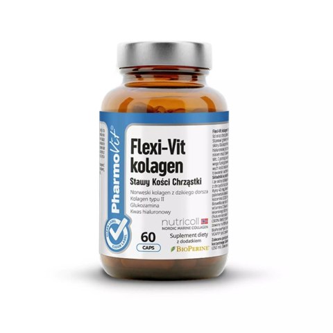 KAPSUŁKI NA WSPARCIE STAWÓW, KOŚCI I CHRZĄSTEK FLEXI-VIT KOLAGEN BEZGLUTENOWE 60 szt. - PHARMOVIT (CLEAN LABEL) KAPSUŁKI NA WSPARCIE STAWÓW, KOŚCI I CHRZĄSTEK FLEXI-VIT KOLAGEN BEZGLUTENOWE 60 szt. - PHARMOVIT (CLEAN LABEL)