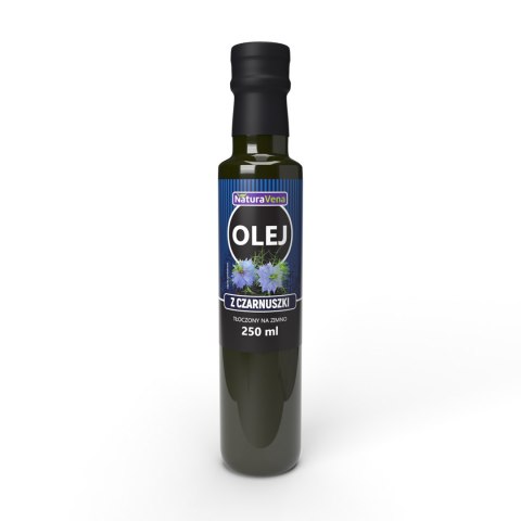OLEJ Z CZARNUSZKI TŁOCZONY NA ZIMNO 250 ml - NATURAVENA OLEJ Z CZARNUSZKI TŁOCZONY NA ZIMNO 250 ml - NATURAVENA