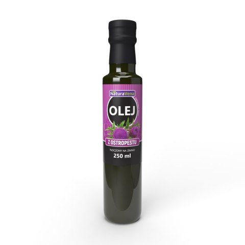 OLEJ Z OSTROPESTU PLAMISTEGO TŁOCZONY NA ZIMNO 250 ml - NATURAVENA OLEJ Z OSTROPESTU PLAMISTEGO TŁOCZONY NA ZIMNO 250 ml - NATURAVENA